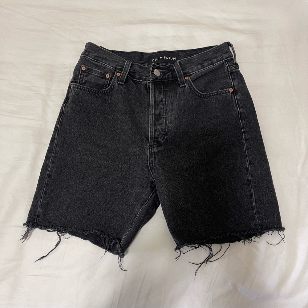 Aritzia Denim Forum Nina Midi Shorts